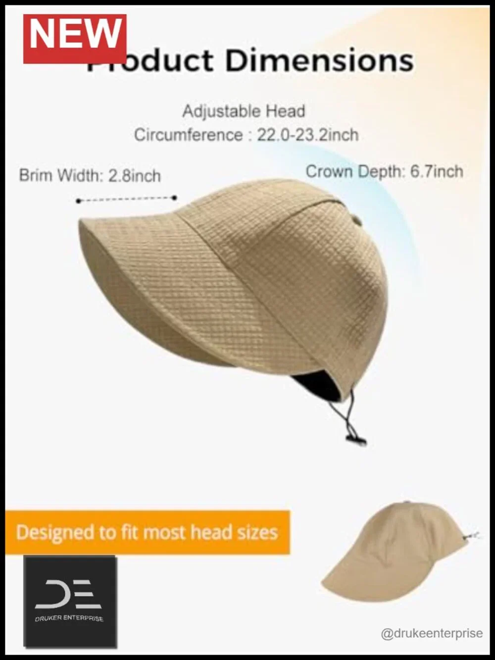 Wide Brim Sun Hat UPF 50+ Ponytail Foldable Packable Baseball Cap Hiking Beach